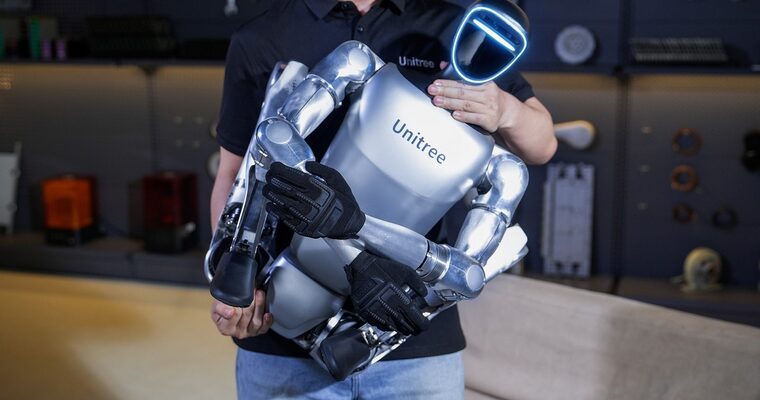 折りたたんで持ち運べるヒューマノイドロボット Unitree G1